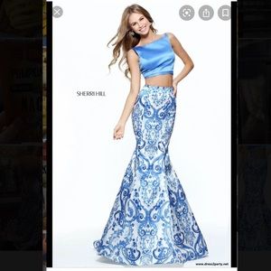 Sherri Hill two piece prom dress